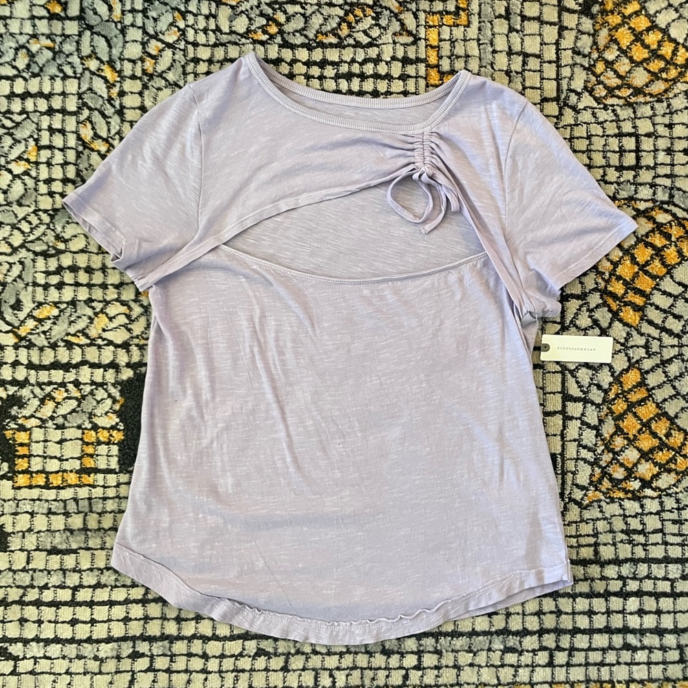 Anthropologie Tee with Cut-Out
